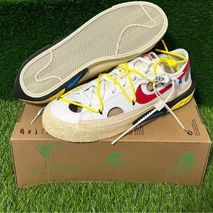 Nike Off-White Blazer Low White University‎ Red Sneakers Men’s Size 10